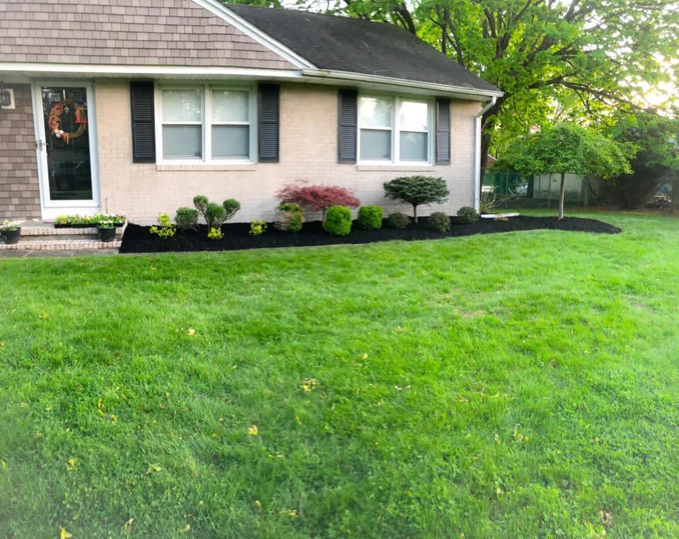 A house with a lush green lawn