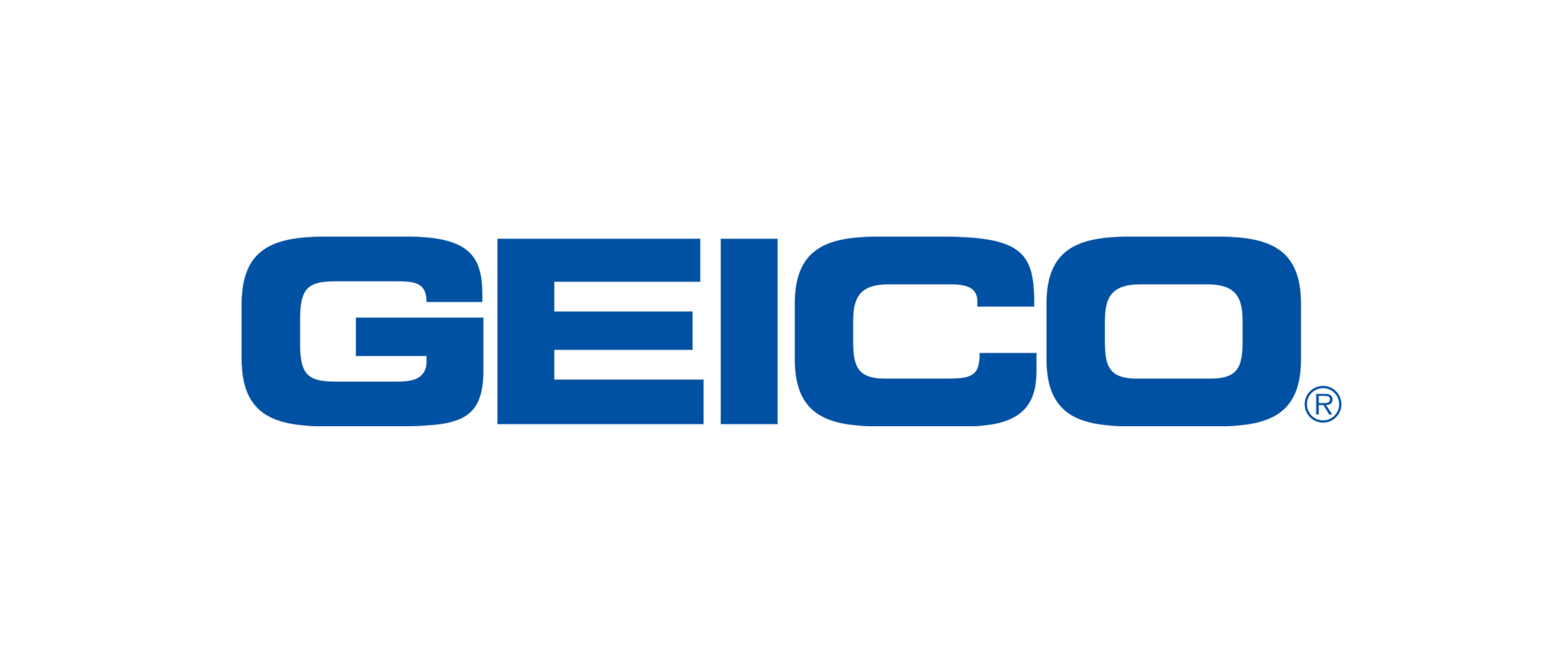 GEICO logo in blue on a white background