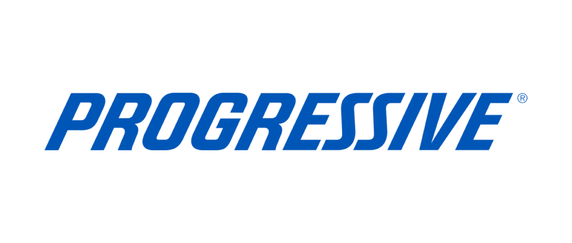 Progressive logo in blue italic text on a white background