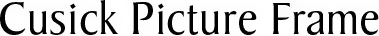 Cusick Picture Frame - Logo
