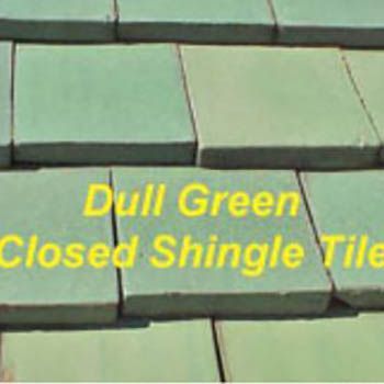 Dull Green Closed Shingle