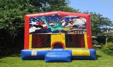 PatrioticBounce house.