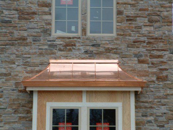 copper roof for window