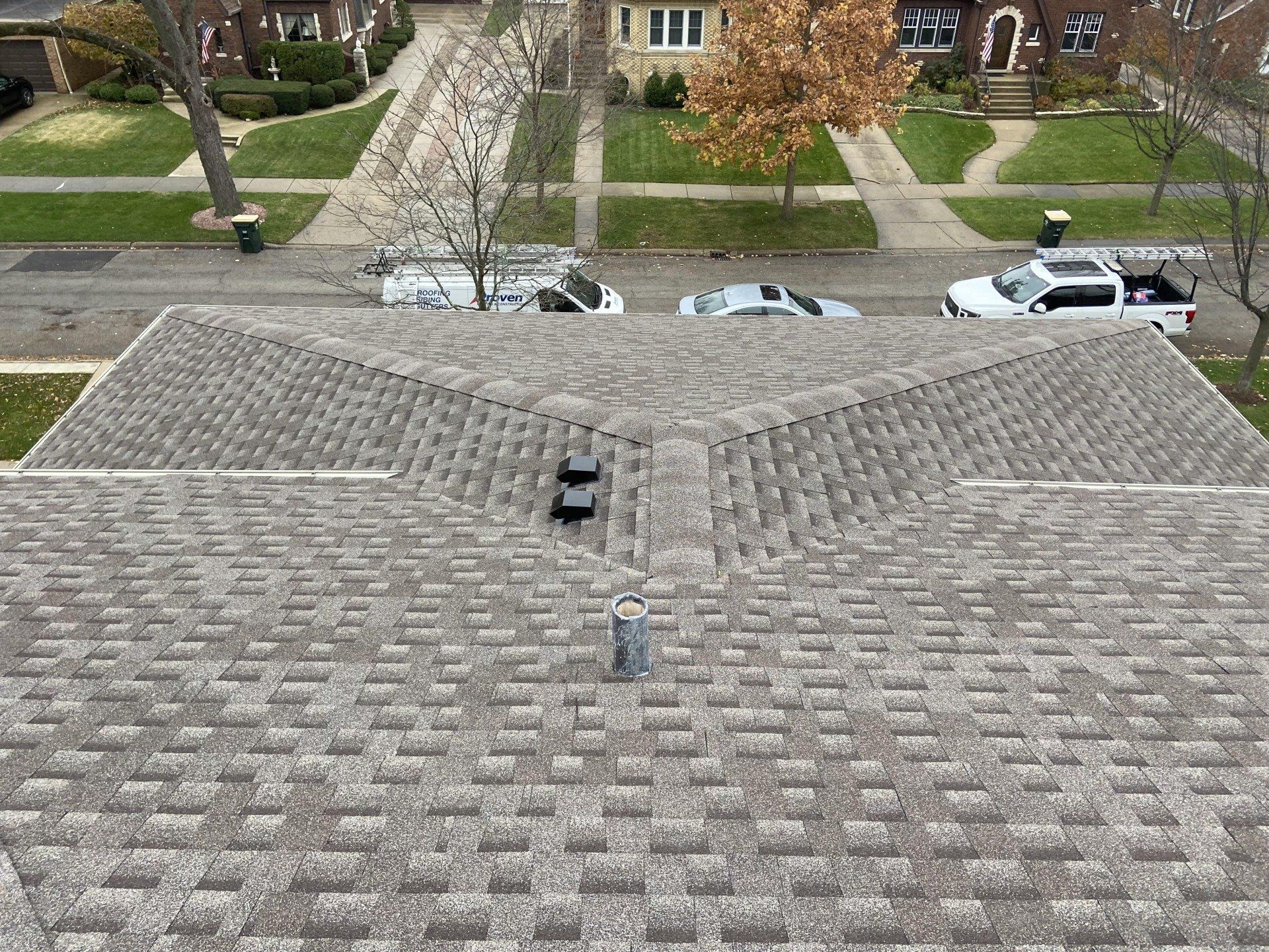 Birdseye view of a Roof