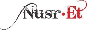 Nusr-Et logo in black text, with the