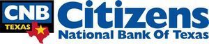 Logo of Citizens National Bank Of Texas with a Texas shape and star.