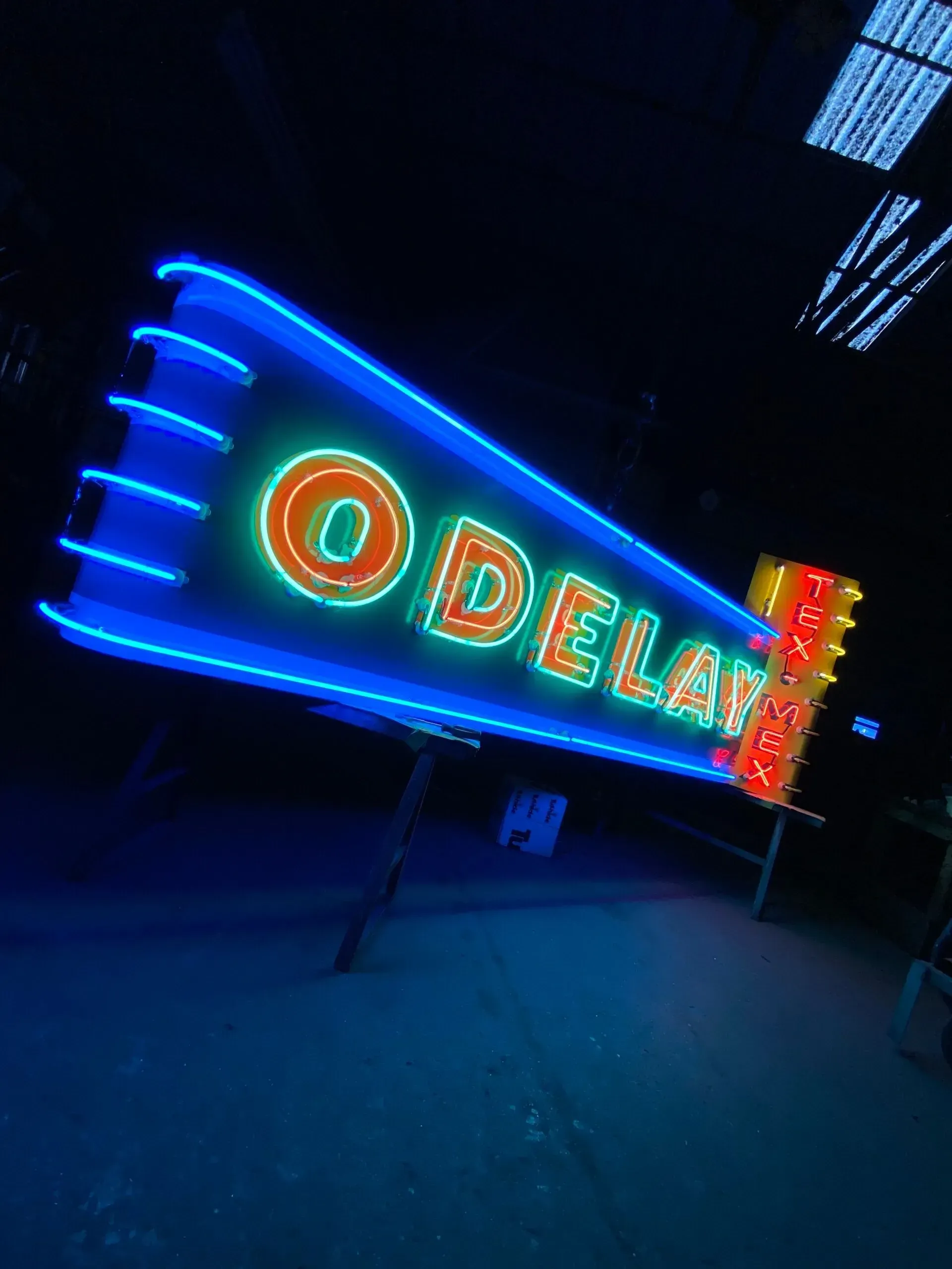 Neon sign: 