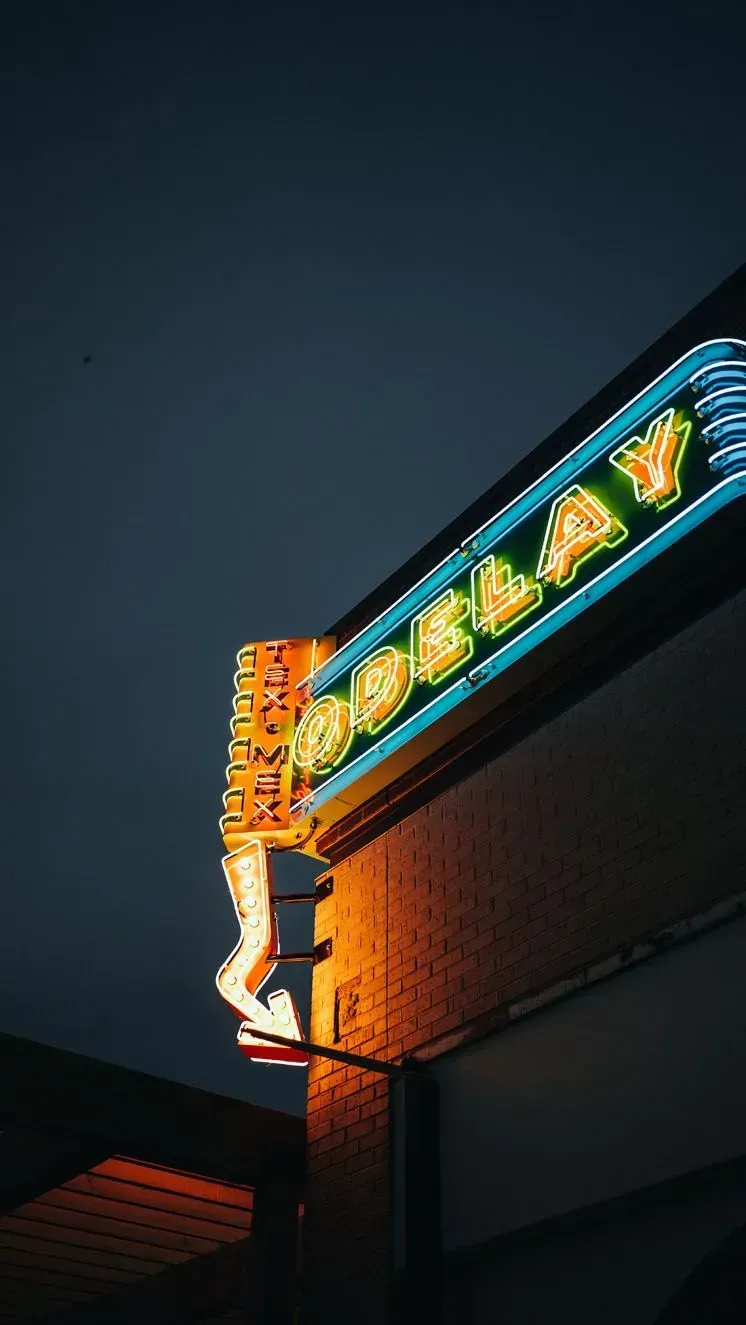Neon sign for 