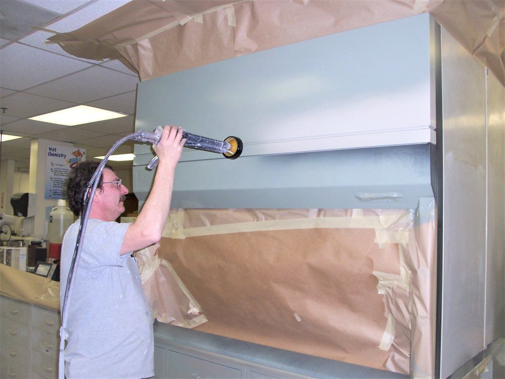 Fume hood painting
