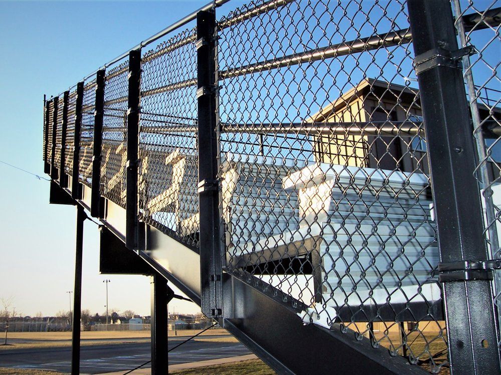 Bleacher chain fencing