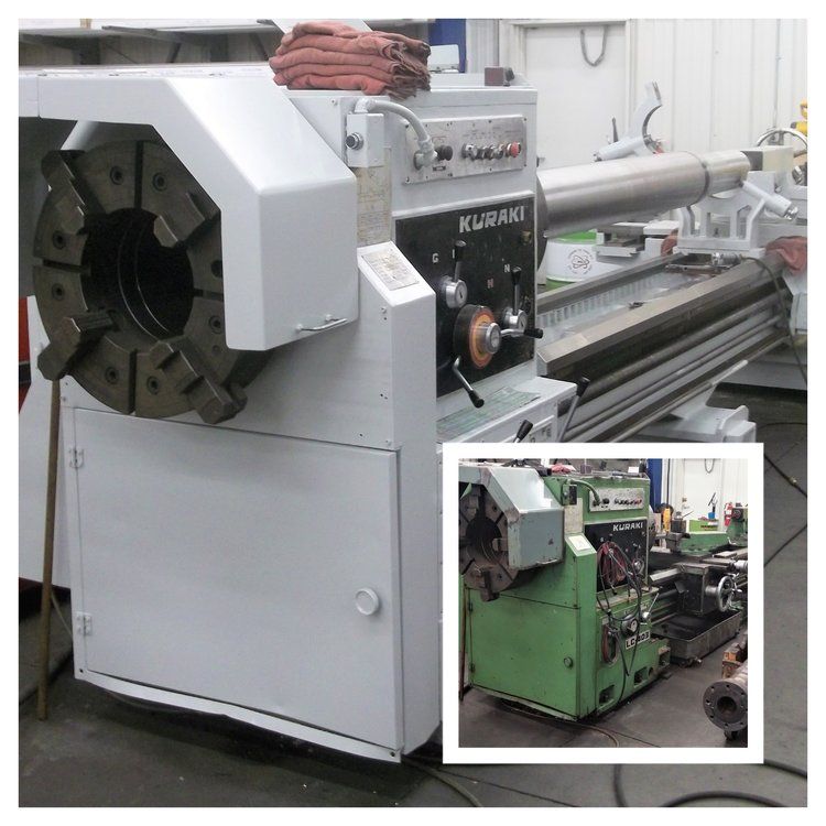 Kuraki machine before and after