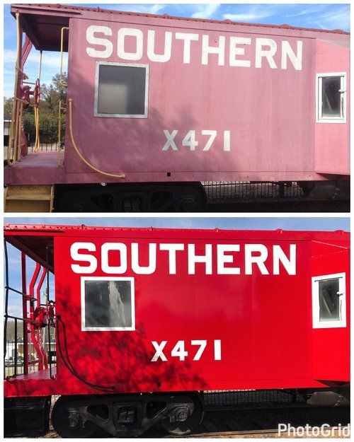 Train before and after