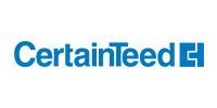 CertainTeed logo in blue text on a white background