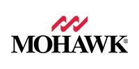 Mohawk logo in black text with a red stylized “M” on a white background