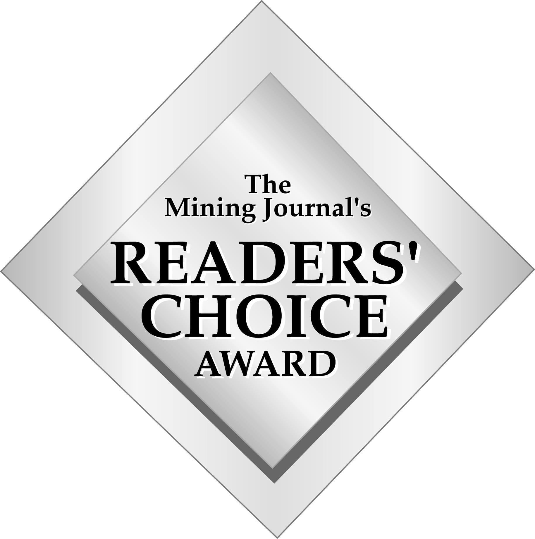 The mining journal 's readers choice award logo