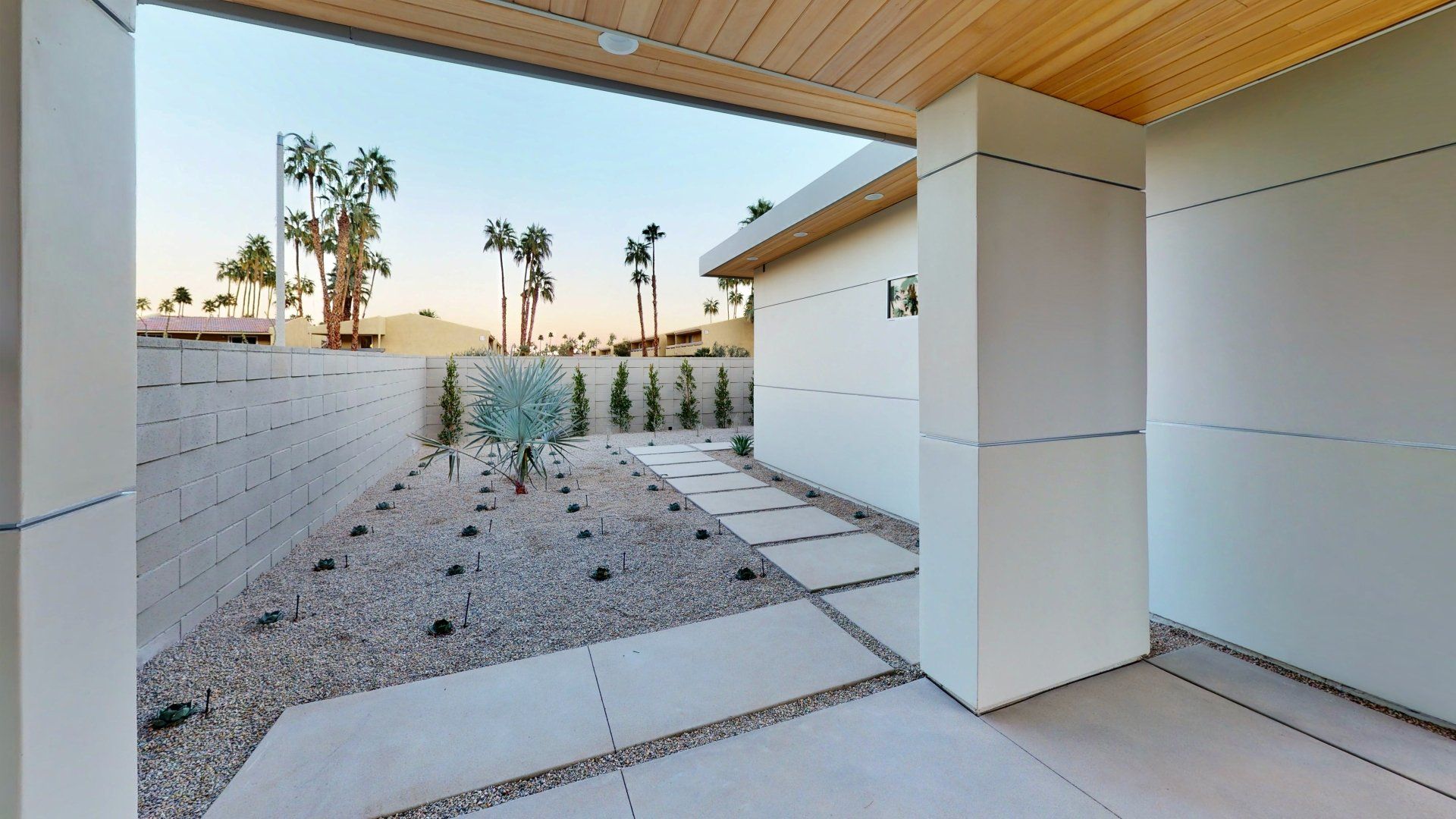 Outdoor area with walkway