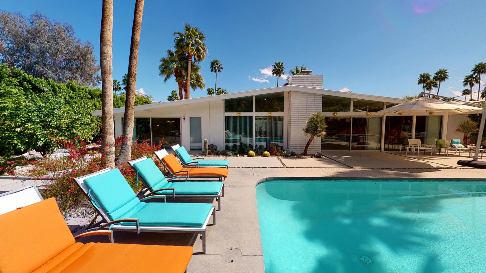 Pool with lounge chairs