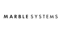 Logo for Marble Systems, with black text on a white background.