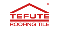 TEFUTE Roofing Tile logo in red on a white background, with a roof icon above the text