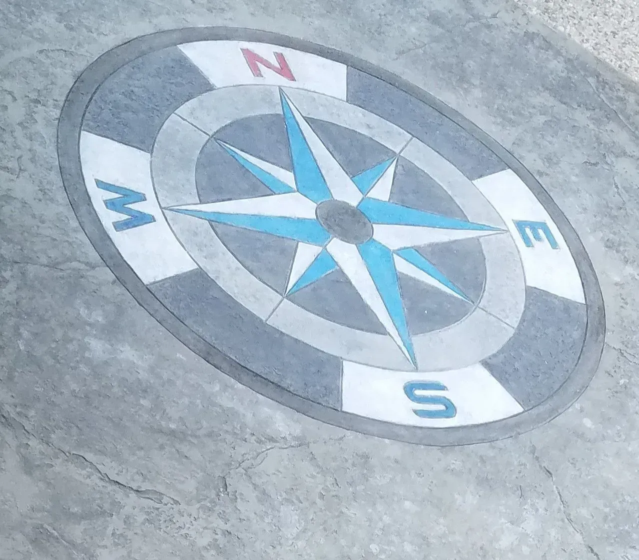 Compass Rose Blue