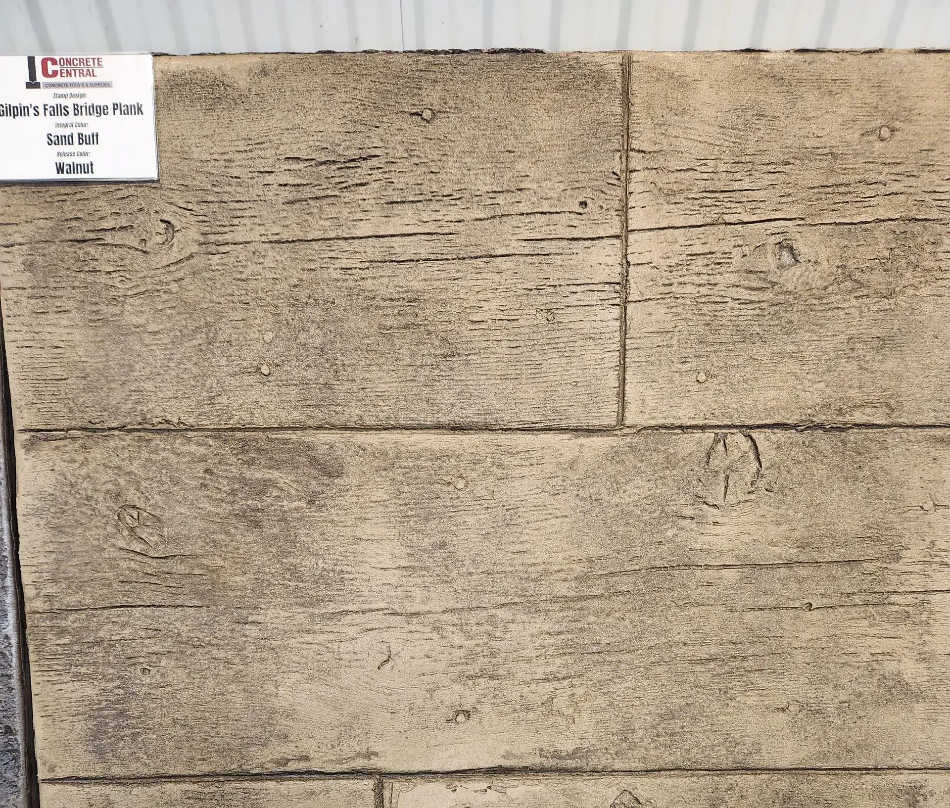 Gilpin's Falls Bridge Plank