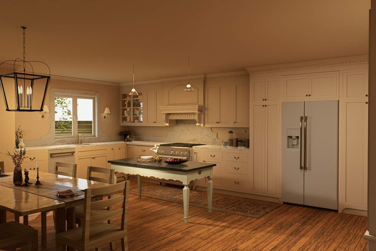 After kitchen remodeling service.