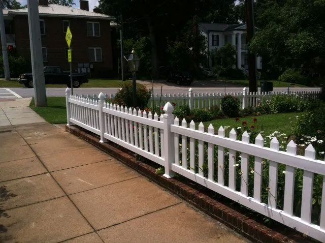 Beautiful white fence