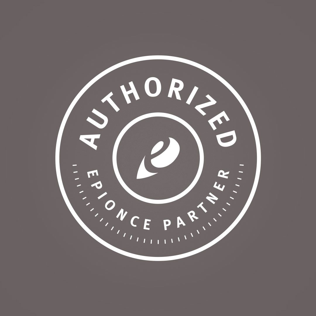 A logo that says authorized epionce partner.
