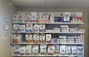 Pet supplies at All-Pets Veterinary Clinic