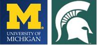University of Michigan & Michigan State logo