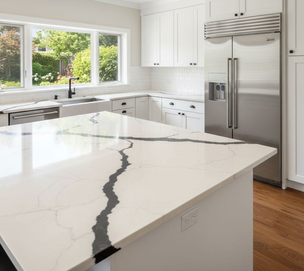 Contemporary Transitional Kitchen Remodel by Quarry Granite Countertops project photo 2