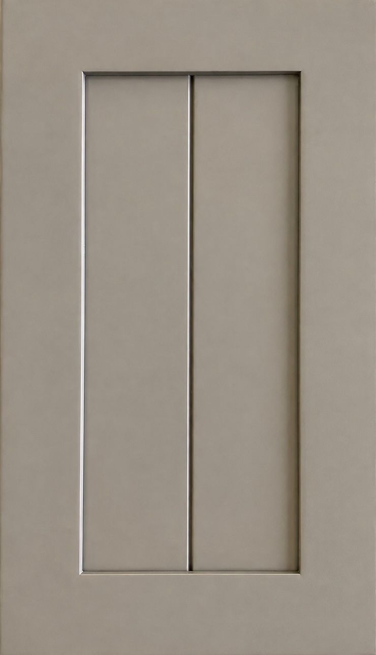 Beige wall plate with two narrow vertical buttons or switches in the center.