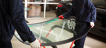 Professional repair for broken auto glass