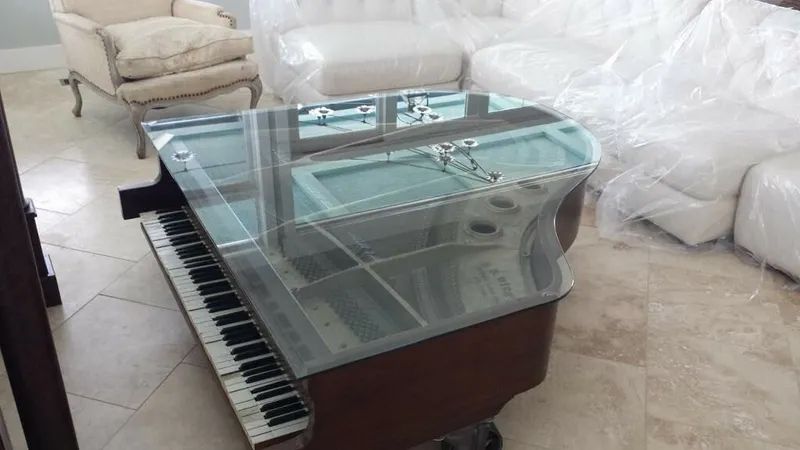 A table with plates and a napkin on it.