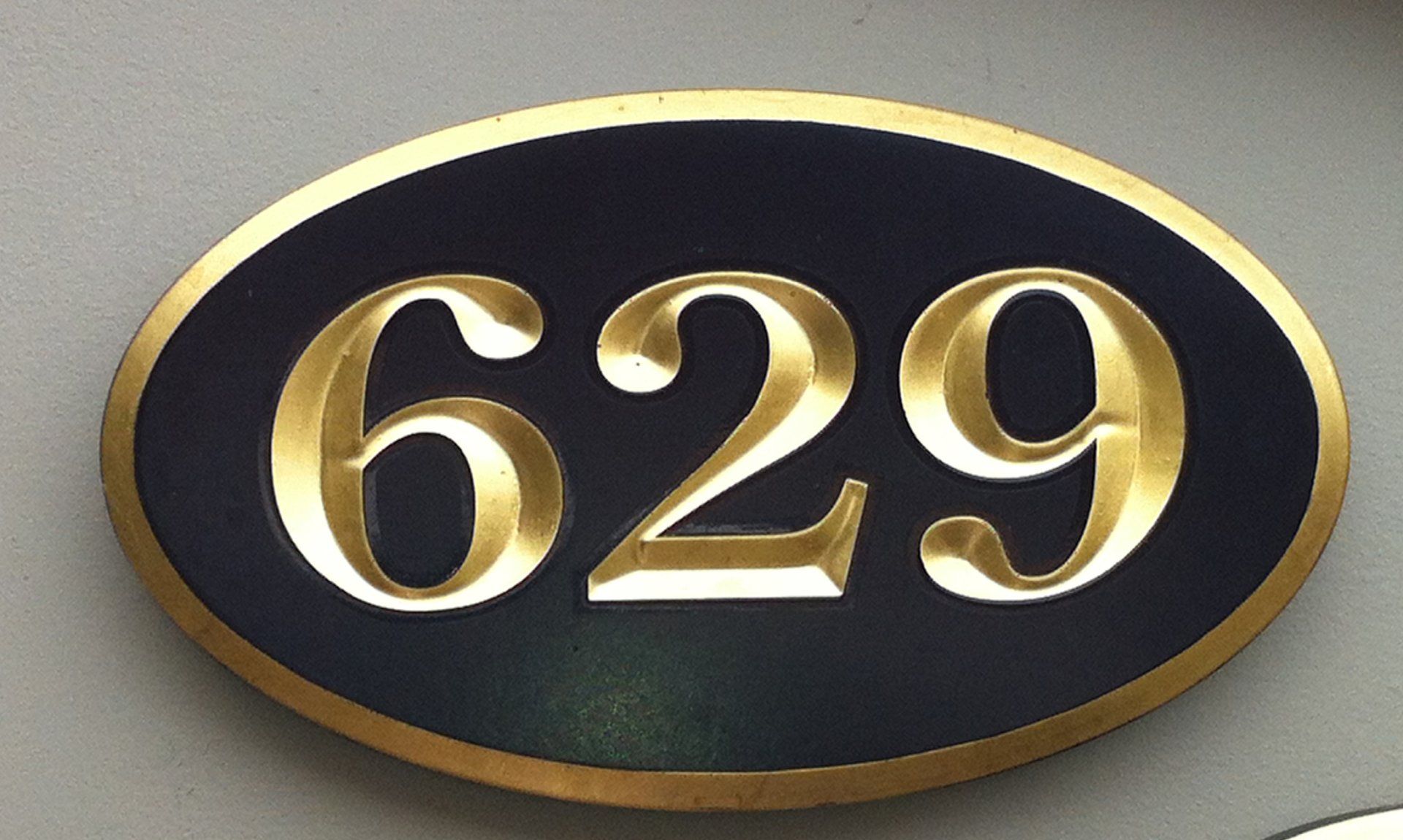 Residential carved signs
