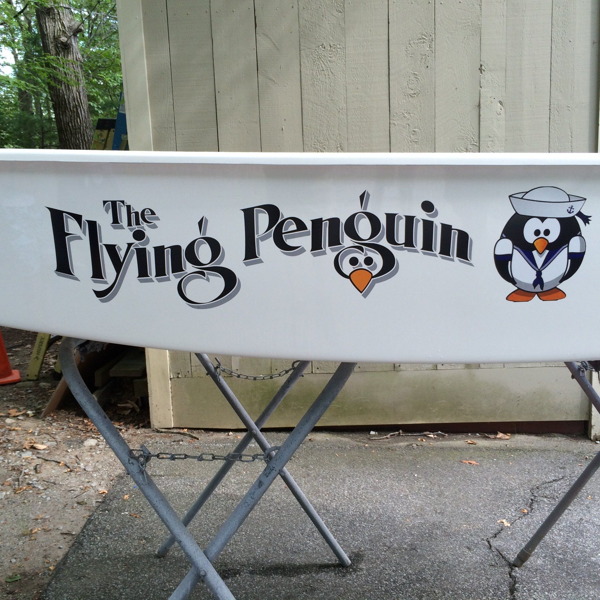 Truck and boat lettering