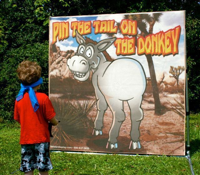 pin the tail on the donkey game