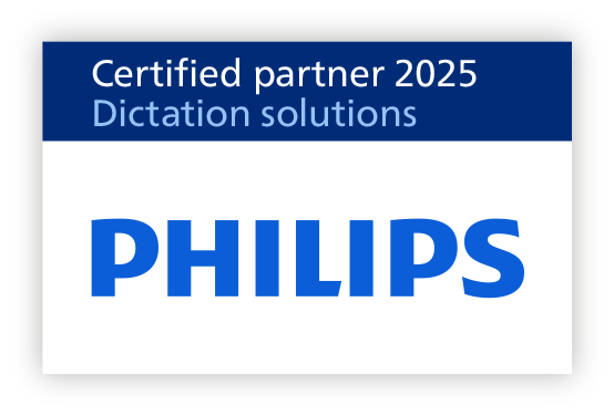 Philips is a certified partner for dictation solutions
