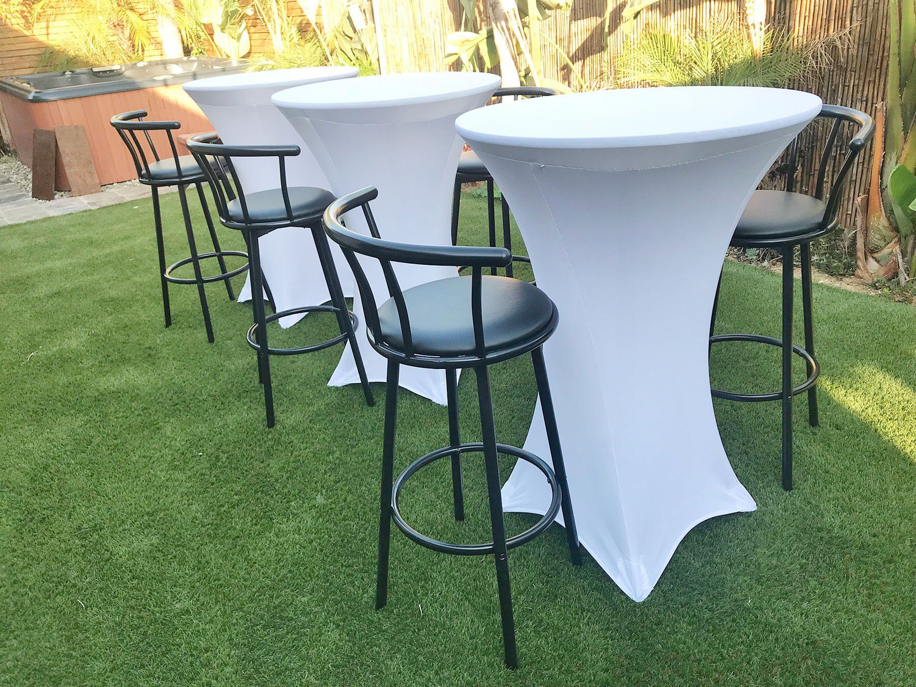 Tall chairs and tables