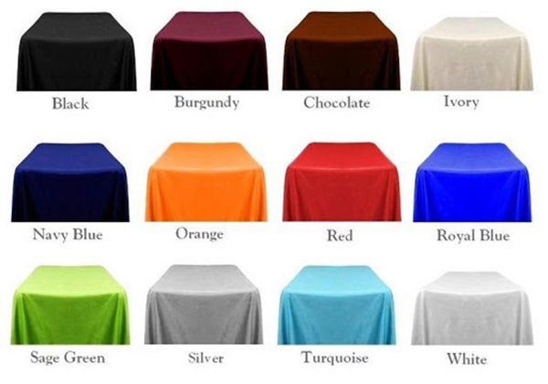 Square table linens