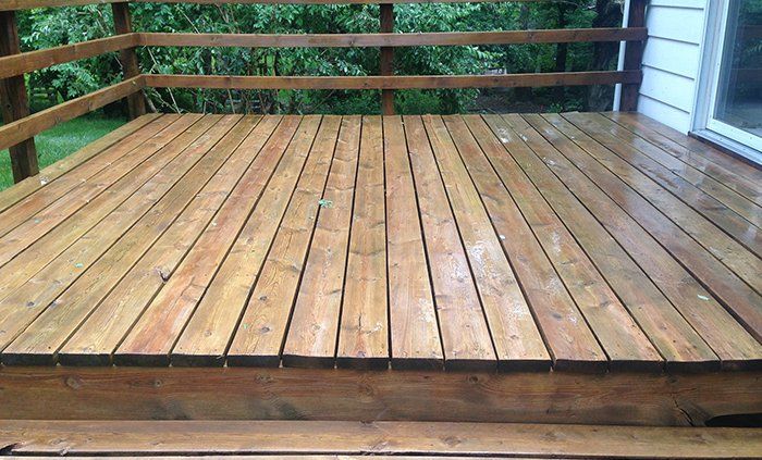 deck after washing
