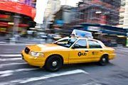 Taxi - on city street