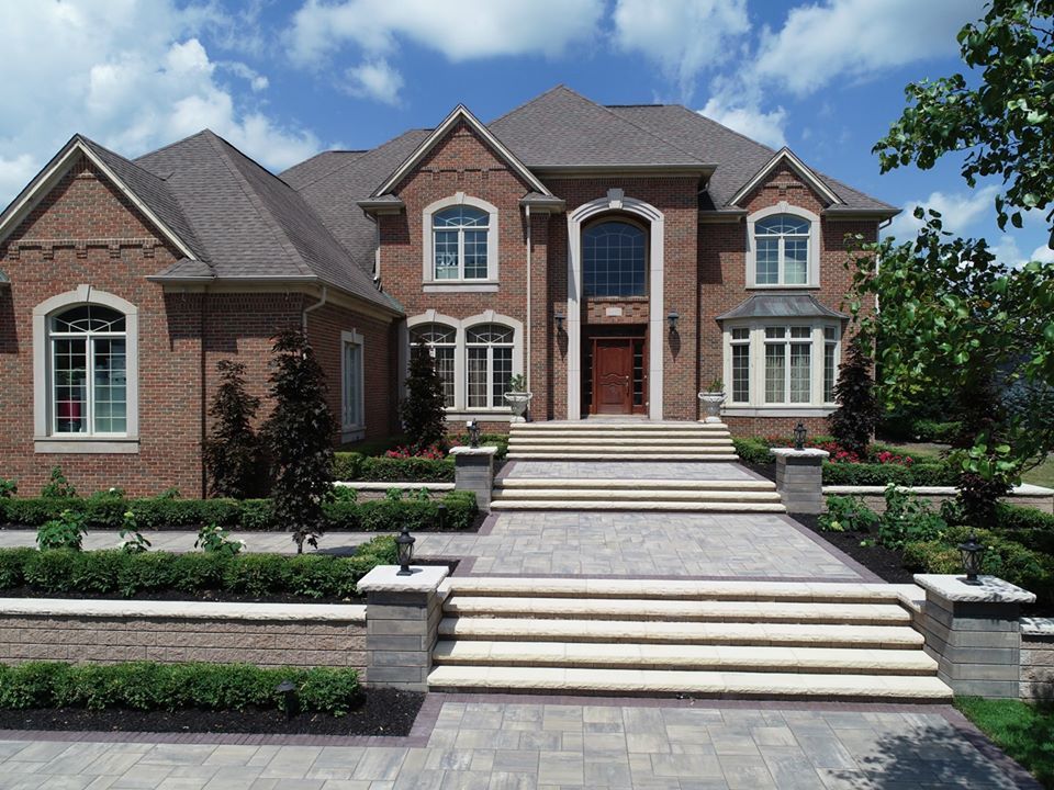 a large brick house 