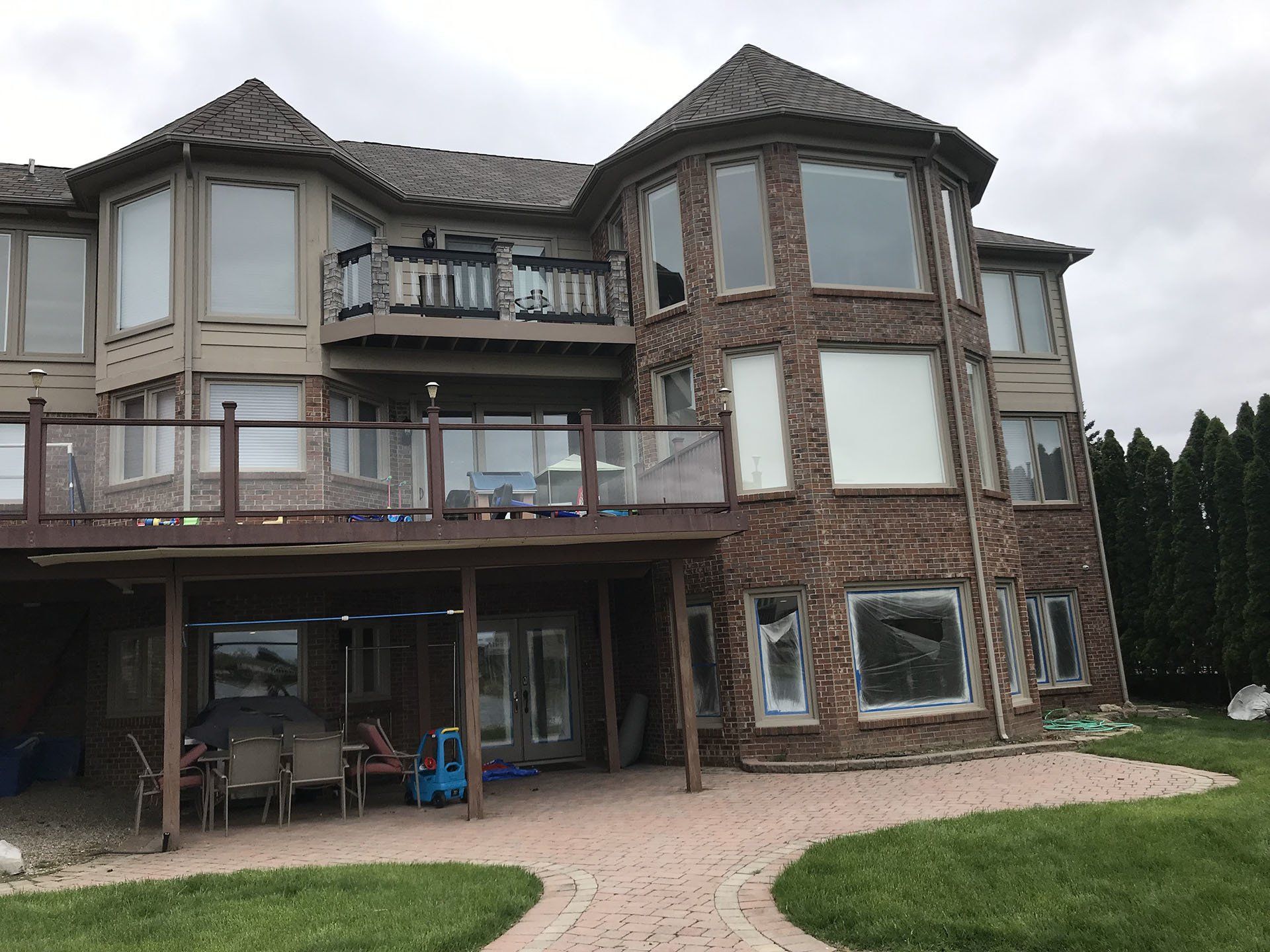 A large old brick house