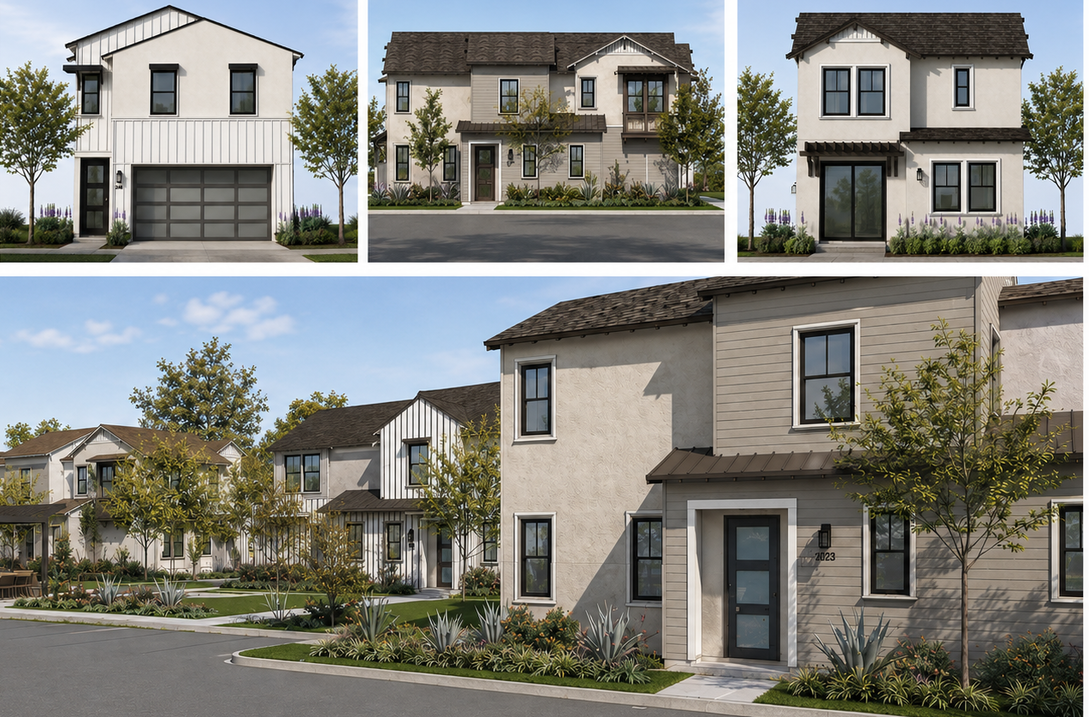 An artist 's impression of a large apartment building
