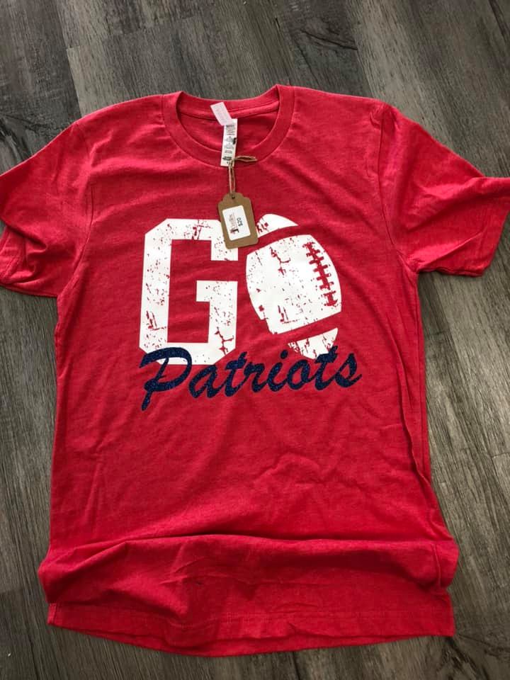 A red t-shirt with the words