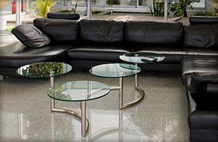Elegant glass furniture