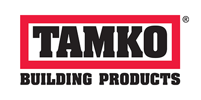 TAMKO Building Products logo in black and red.