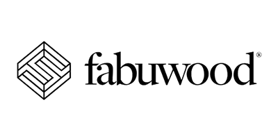 Fabuwood logo: geometric design and text 