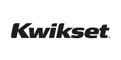 Kwikset logo in black text.